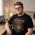 Produktbild Game of Thrones - Targaryen Ornaments T-Shirt schwarz