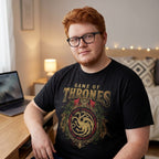 Produktbild Game of Thrones - Targaryen Ornaments T-Shirt schwarz