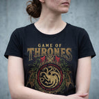 Produktbild Game of Thrones - Targaryen Ornaments T-Shirt schwarz