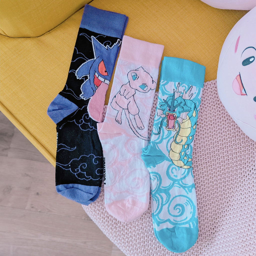 Produktbild Pokemon - Gengar, Mew und Garados Socken 3er Set