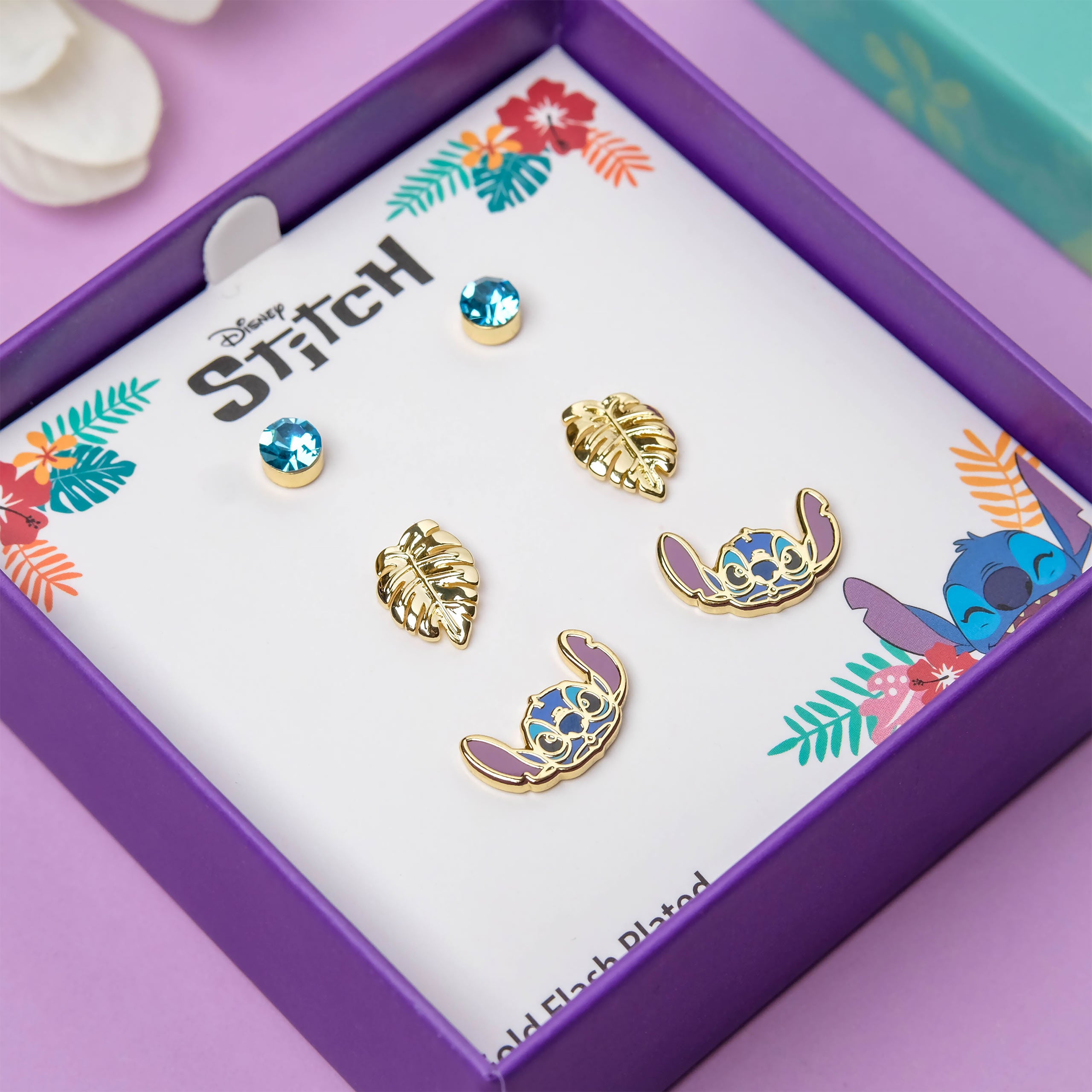 Produktbild Stitch Ohrstecker 3er Geschenkset - Lilo & Stitch