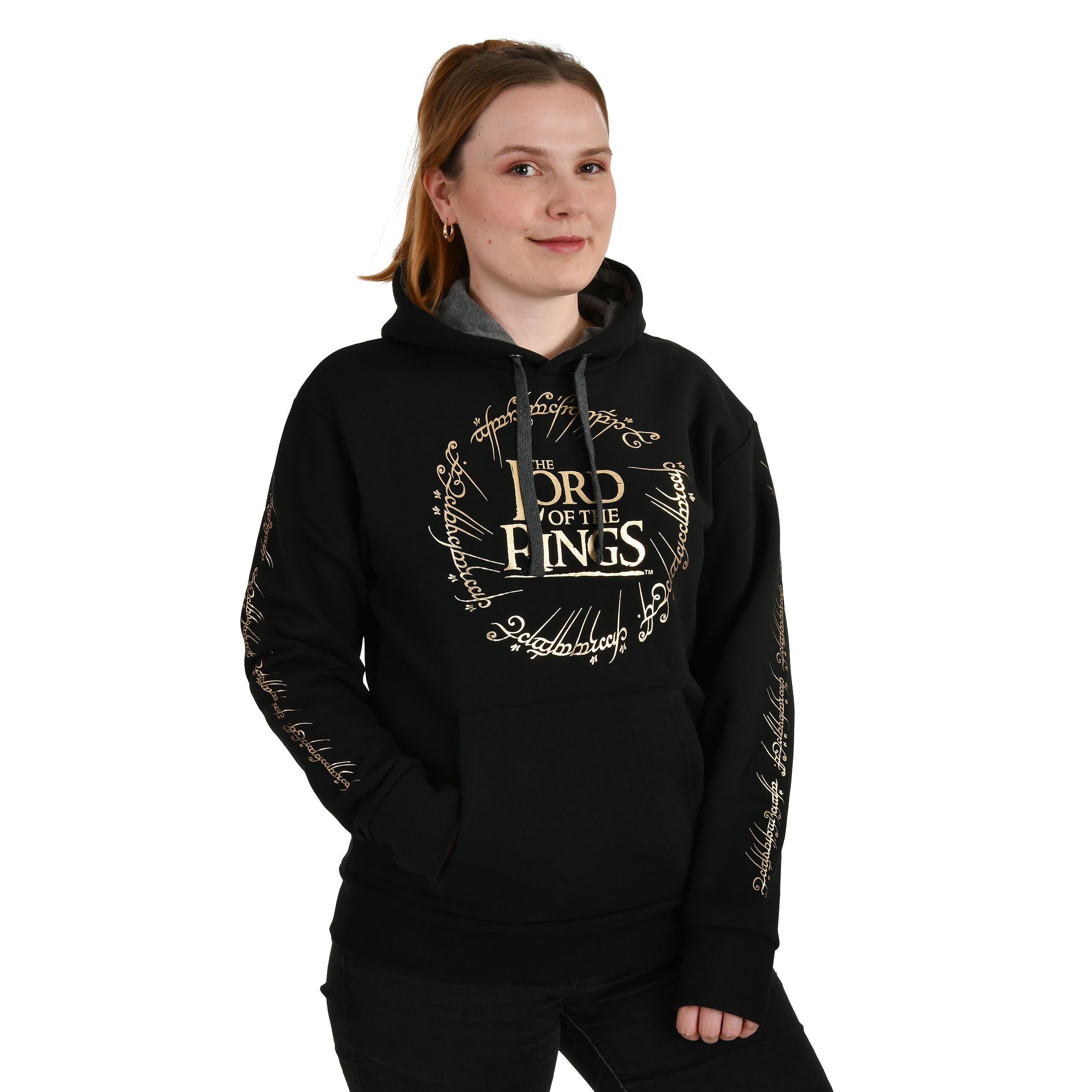 Produktbild Der Herr der Ringe - Der Eine Ring Logo Hoodie