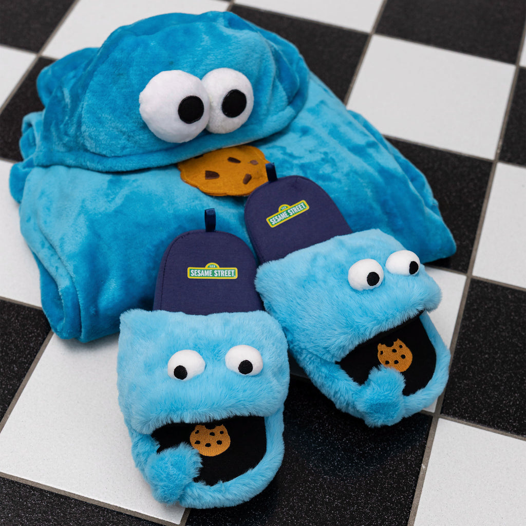 Produktbild Cookie Monster Plüsch Pantoffeln - Sesamstraße