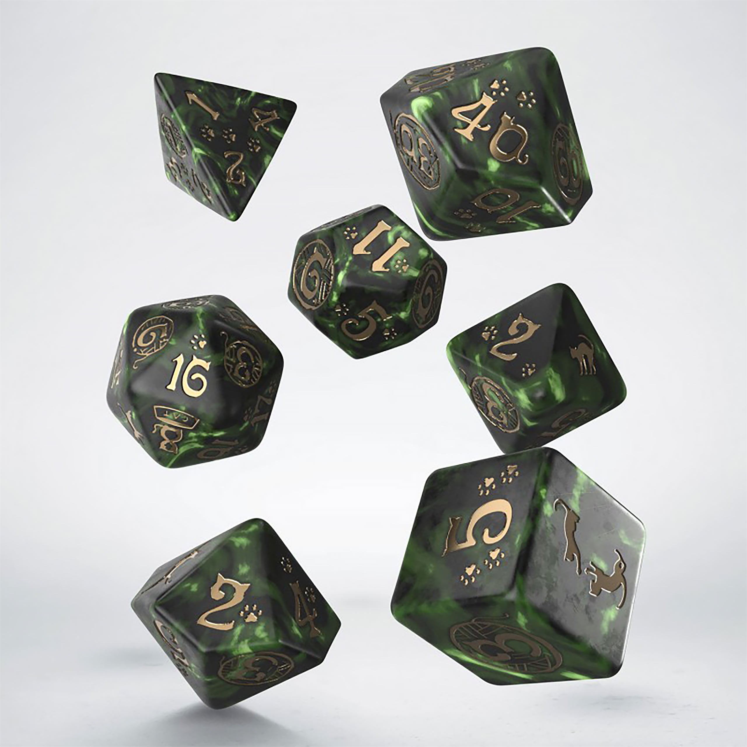 Produktbild Cats - Pixel RPG Würfel Set 7tlg