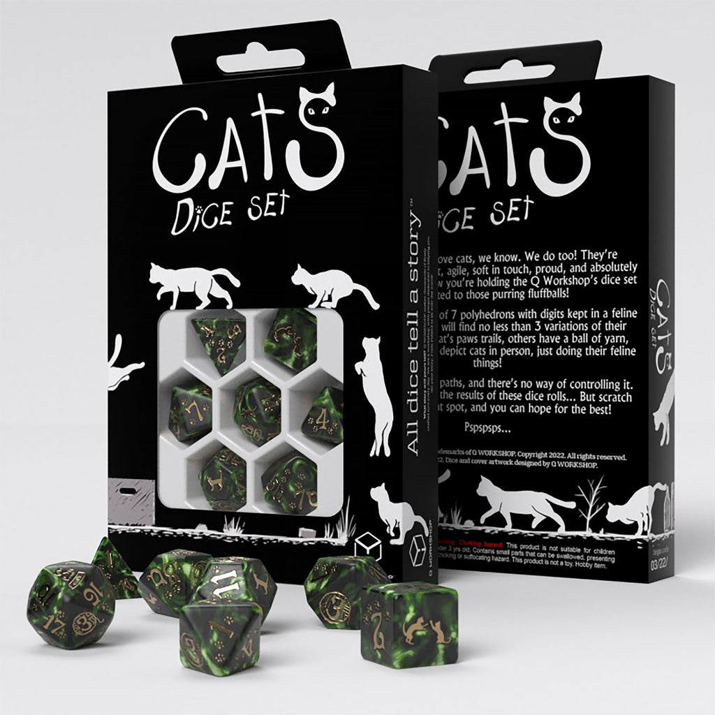 Produktbild Cats - Pixel RPG Würfel Set 7tlg