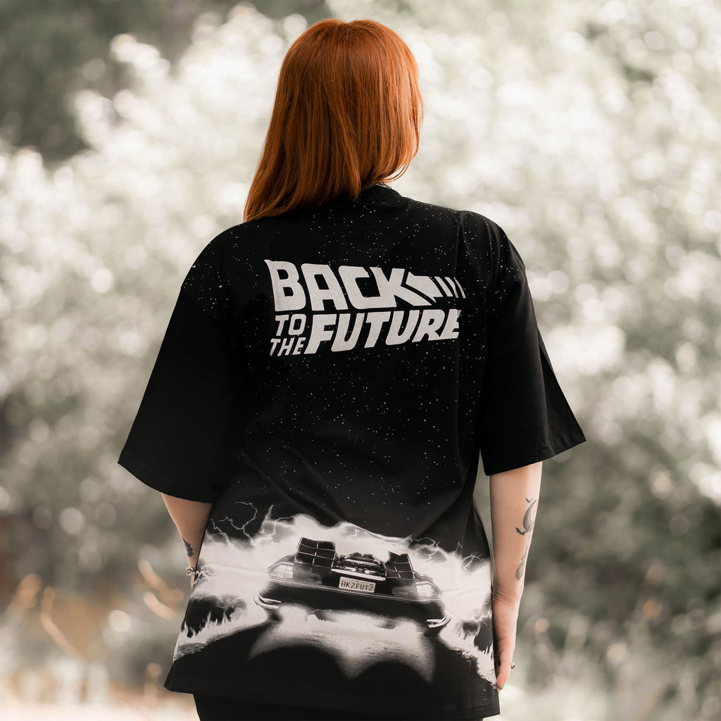 Produktbild Zurück in die Zukunft - DeLorean Oversize T-Shirt schwarz