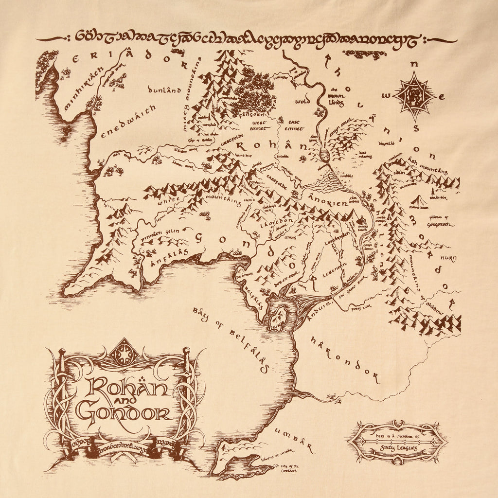 Produktbild Der Herr der Ringe - Gefährten Rohan und Gondor Oversize T-Shirt beige