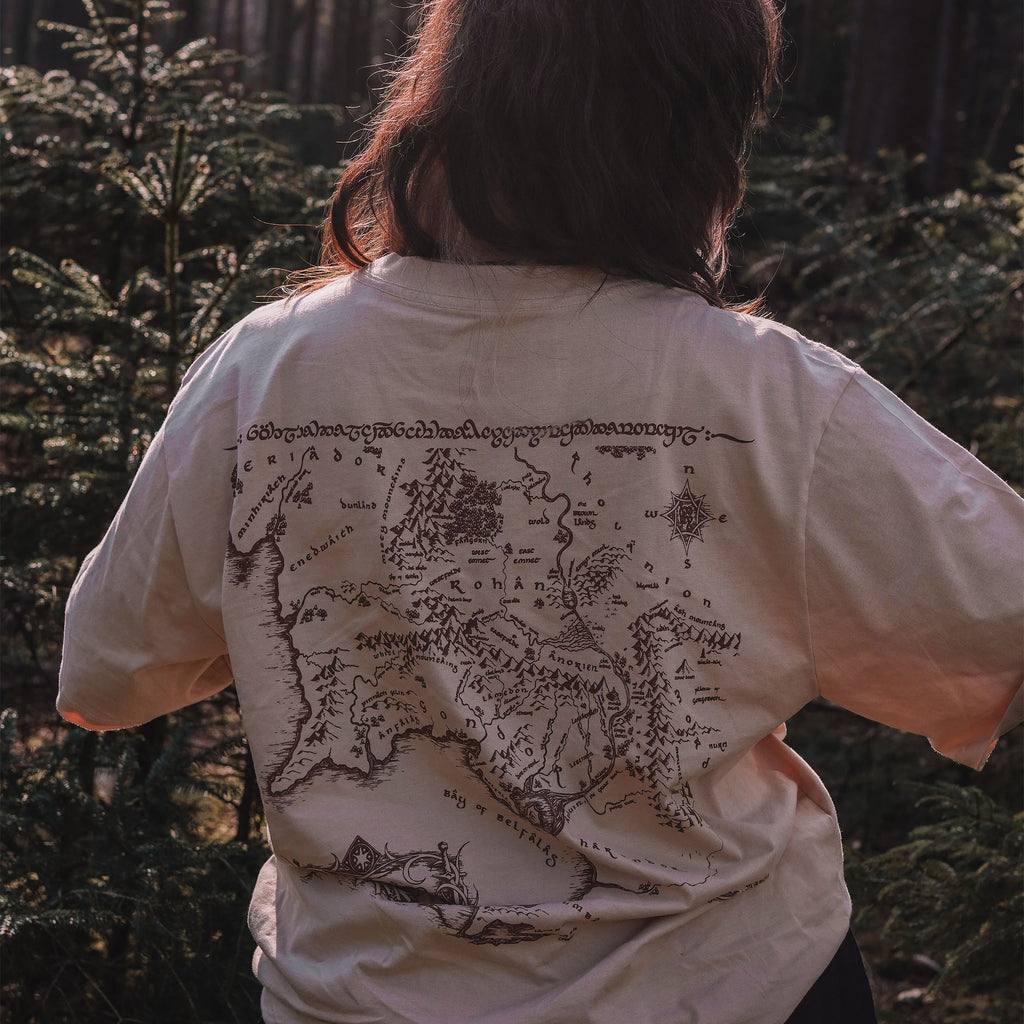 Produktbild Der Herr der Ringe - Gefährten Rohan und Gondor Oversize T-Shirt beige