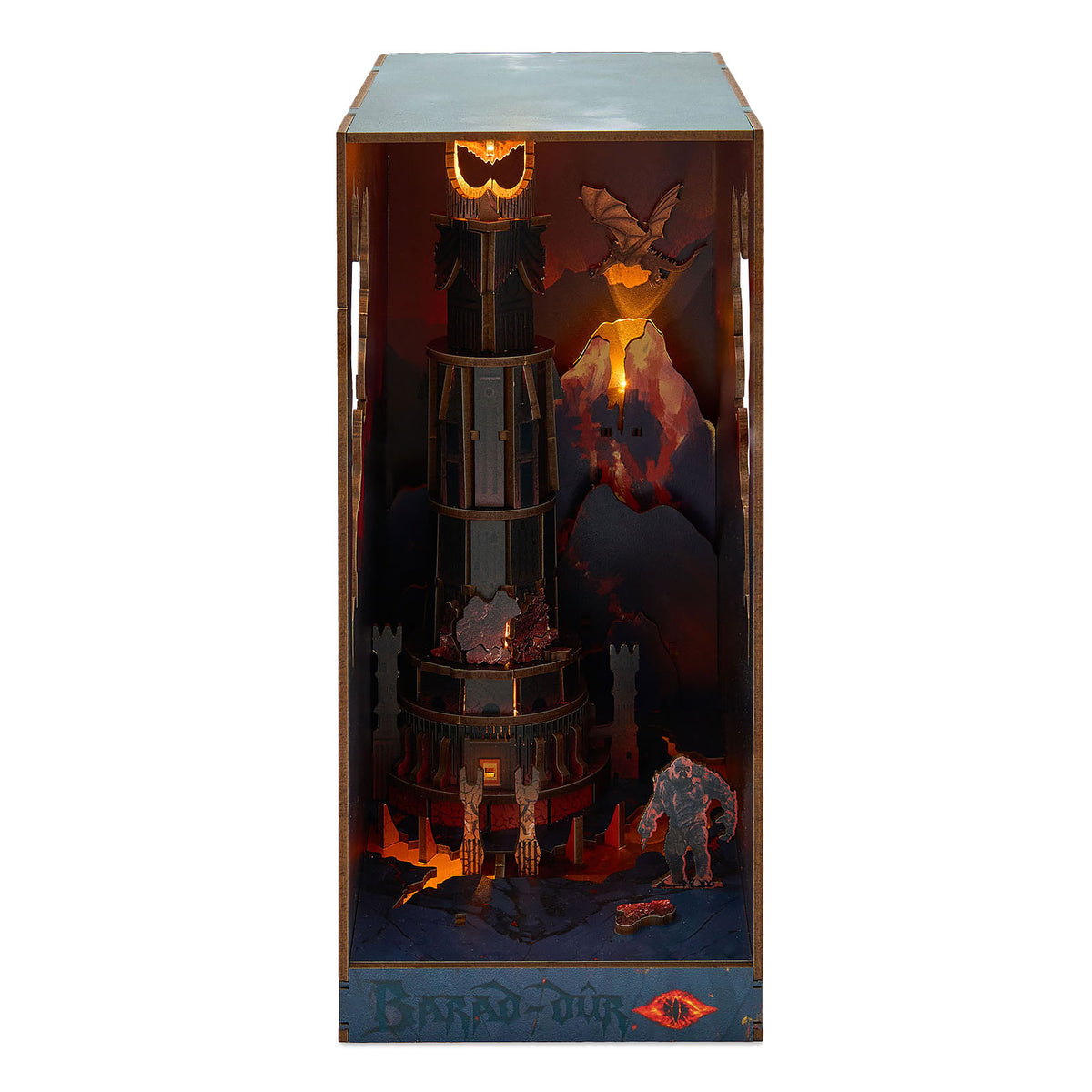 Produktbild Der Herr der Ringe - Barad-dur Book Nook Modell Bausatz Holz