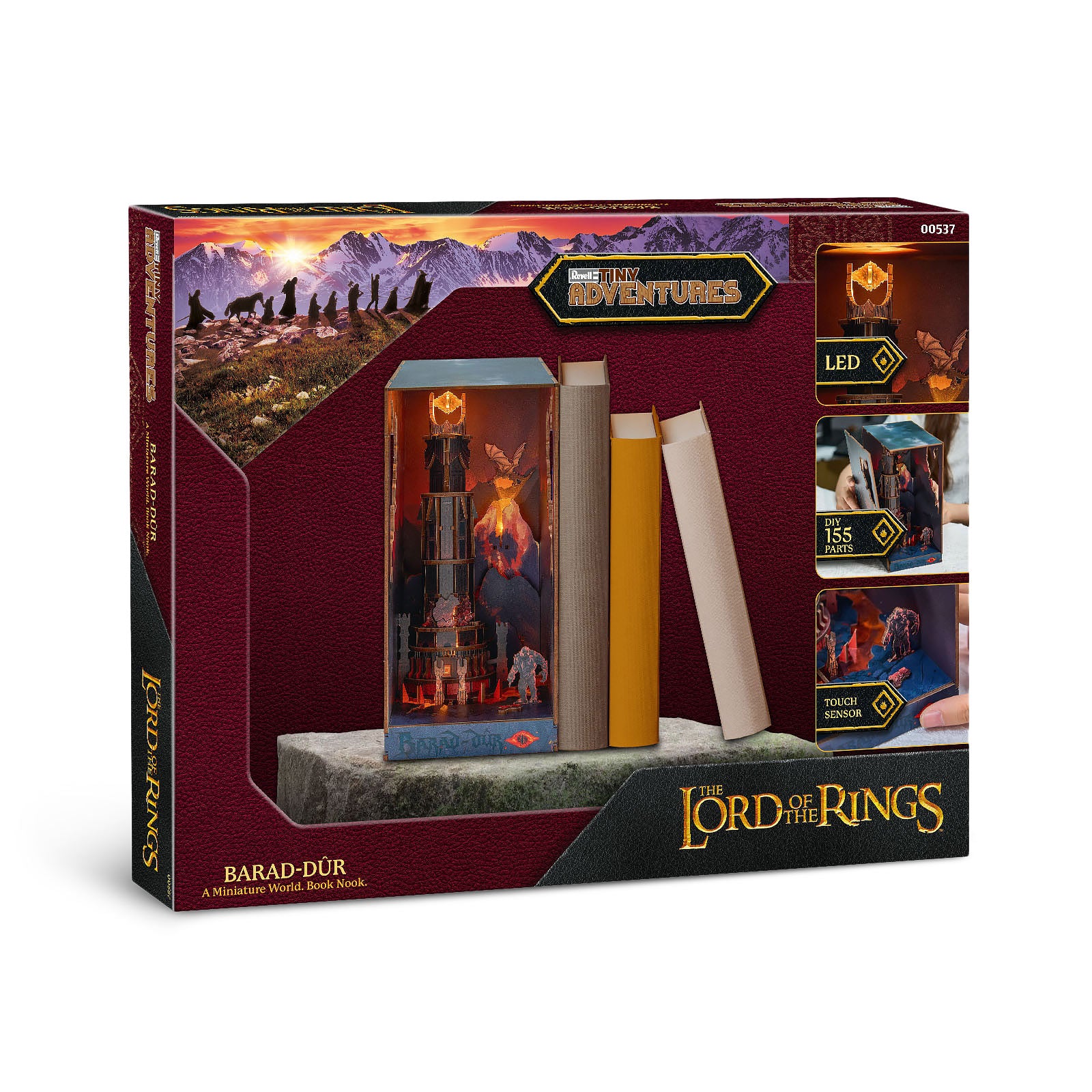 Produktbild Der Herr der Ringe - Barad-dur Book Nook Modell Bausatz Holz