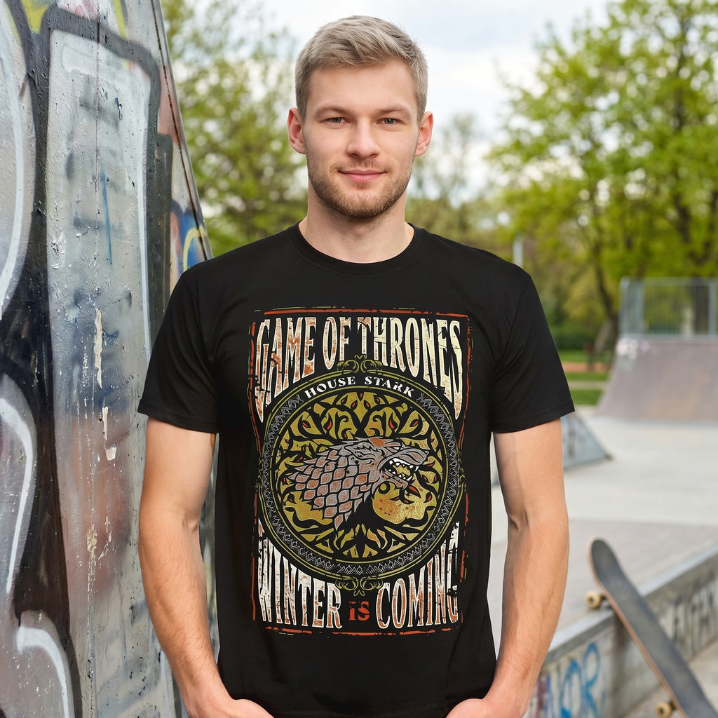 Produktbild Game of Thrones - Winter is Coming T-Shirt schwarz