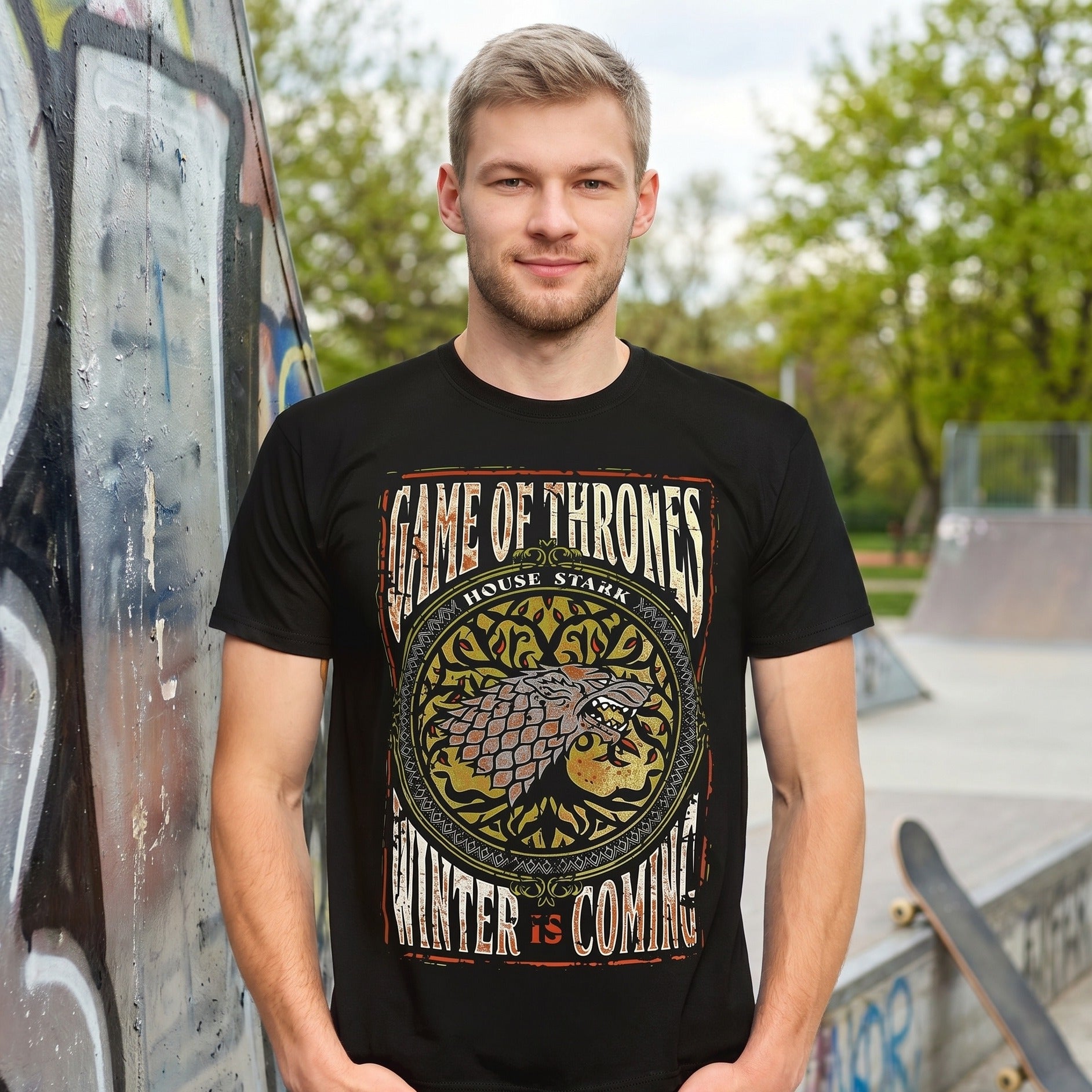 Produktbild Game of Thrones - Winter is Coming T-Shirt schwarz