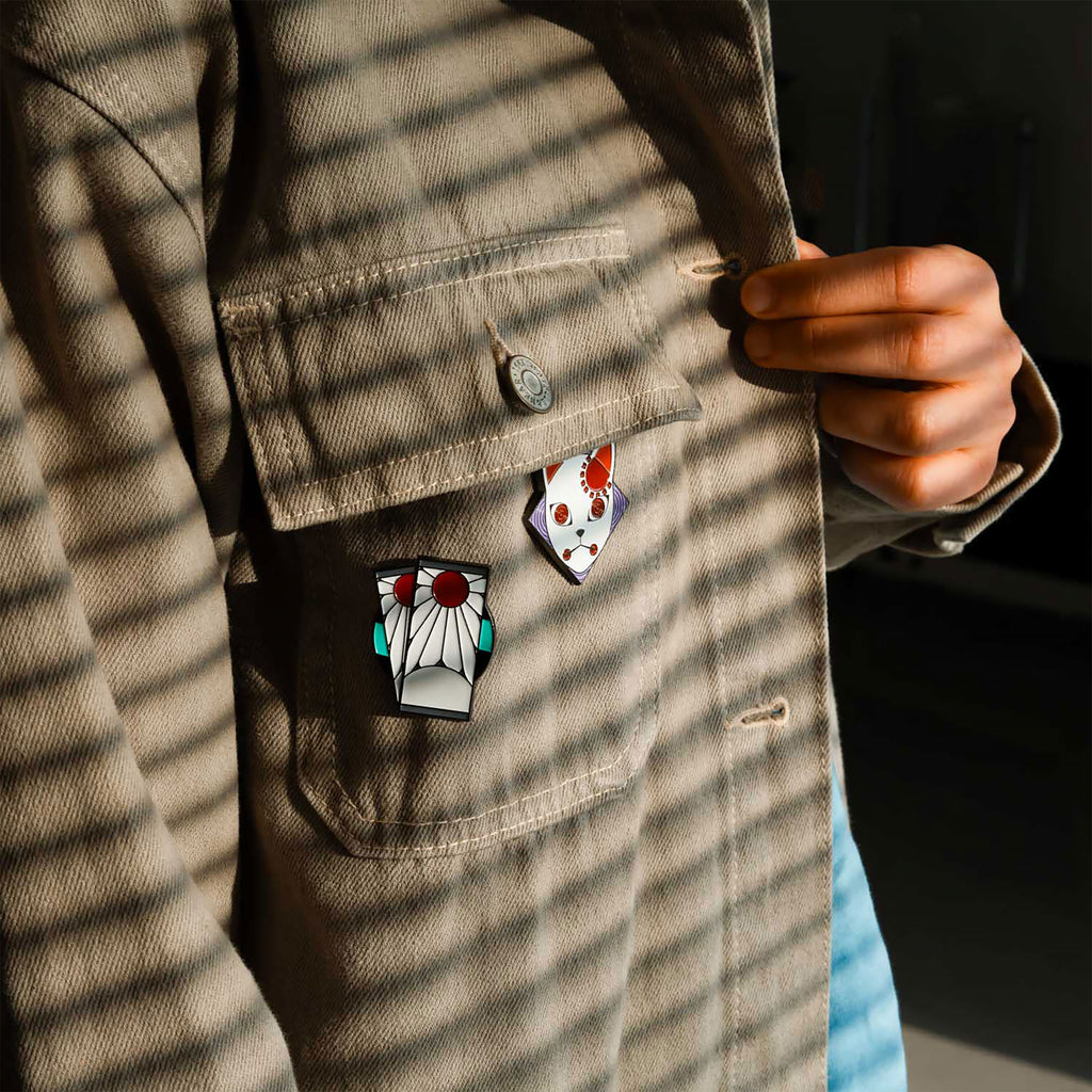 Produktbild Demon Slayer - Symbol Pin 4er Set