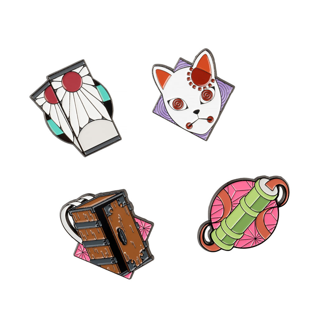 Produktbild Demon Slayer - Symbol Pin 4er Set