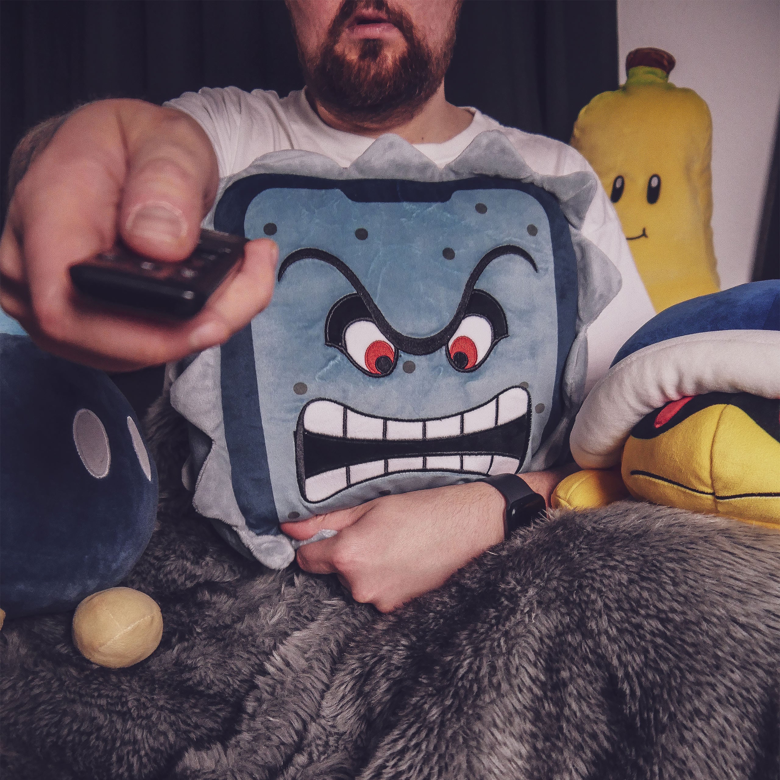 Produktbild Super Mario - Thwomp Mocchi-Mocchi Plüsch Figur