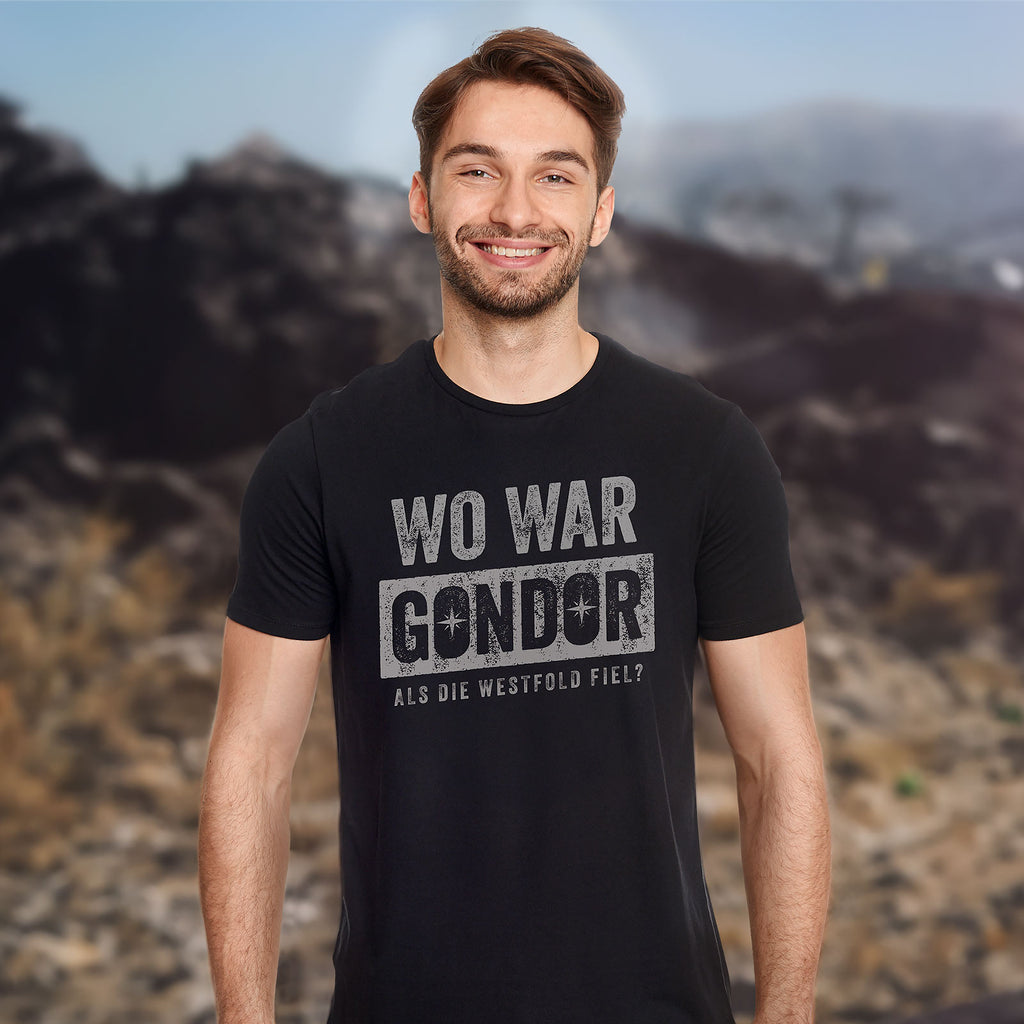 Produktbild Wo war T-Shirt für Der Herr der Ringe Fans schwarz