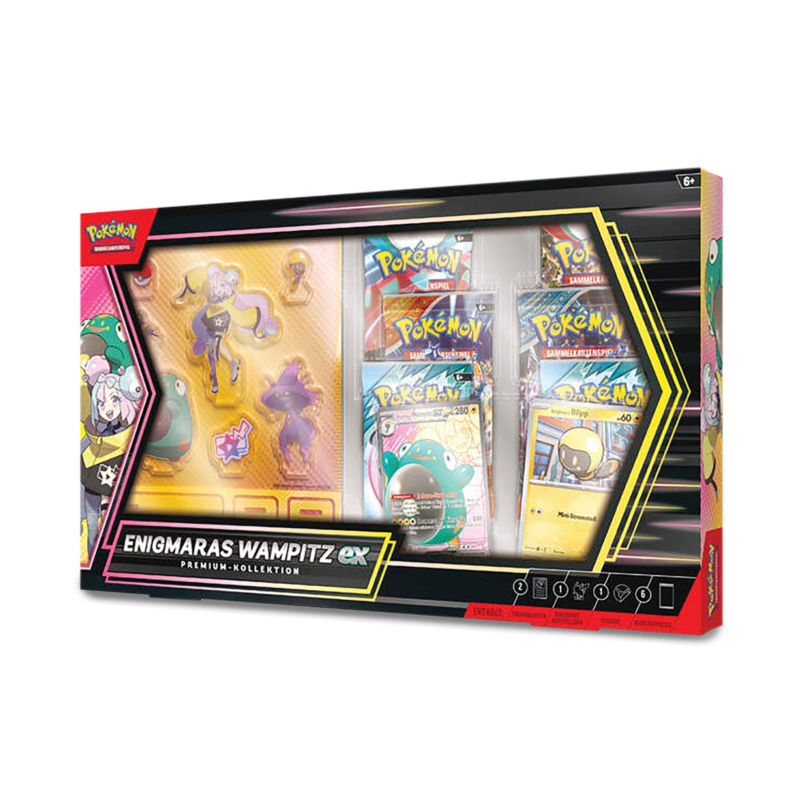 Produktbild Pokemon - Enigmaras Wampitz-Ex Premium Sammelkarten Box