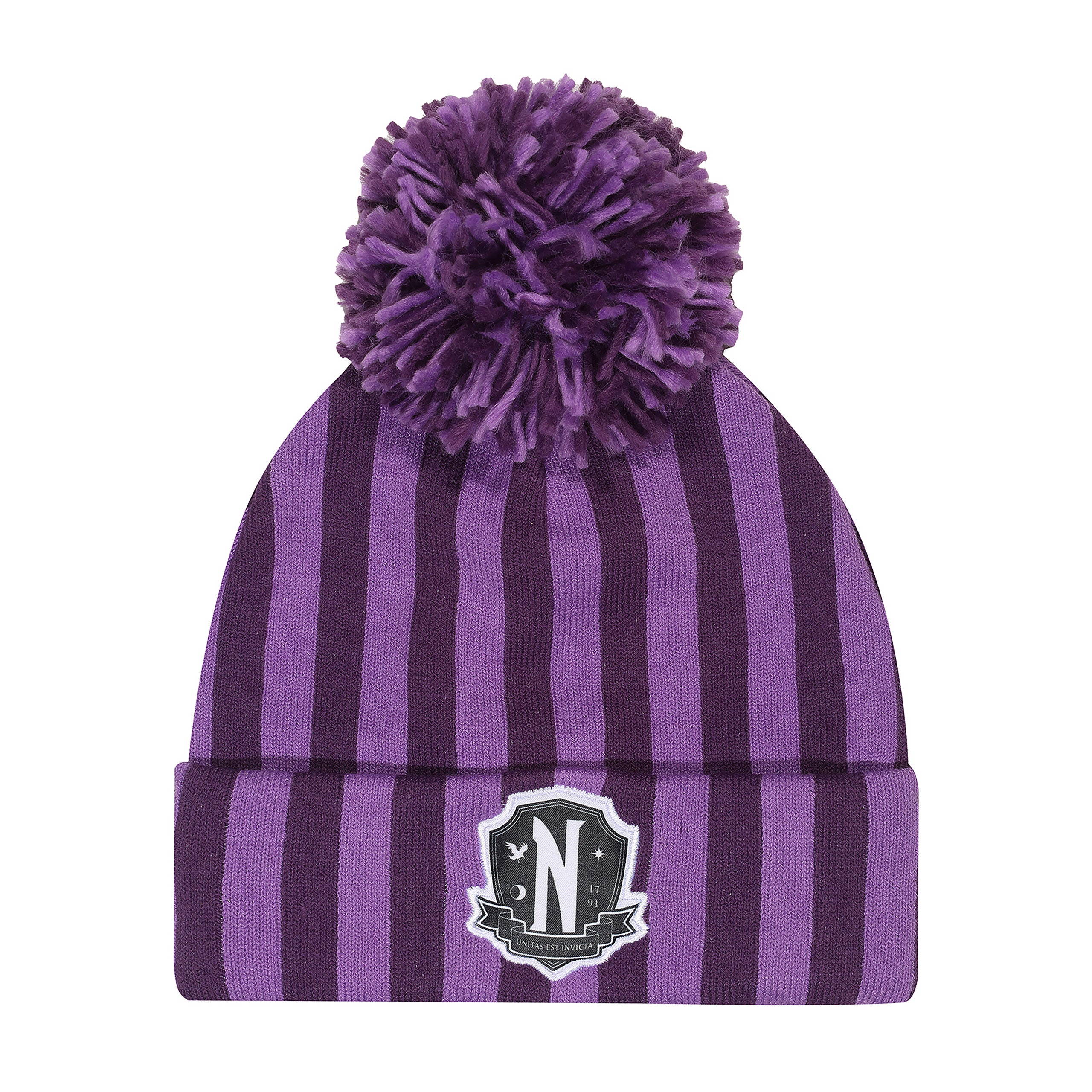 Produktbild Wednesday - Nevermore Logo Mütze mit Bommel