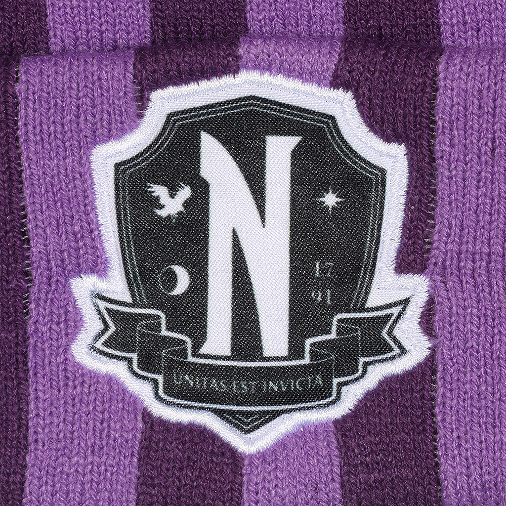 Produktbild Wednesday - Nevermore Logo Mütze mit Bommel