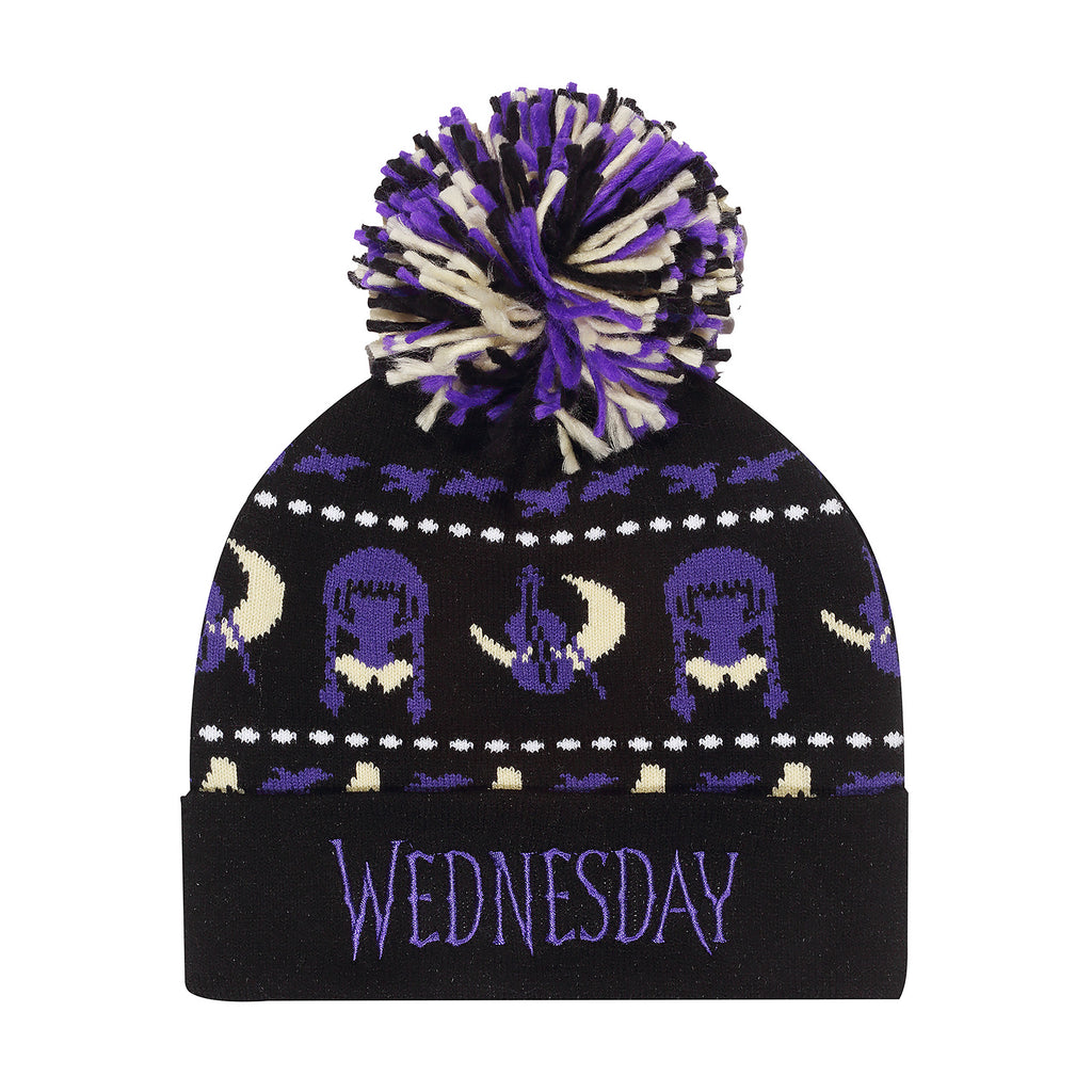 Produktbild Wednesday - Midnight Mütze mit Bommel