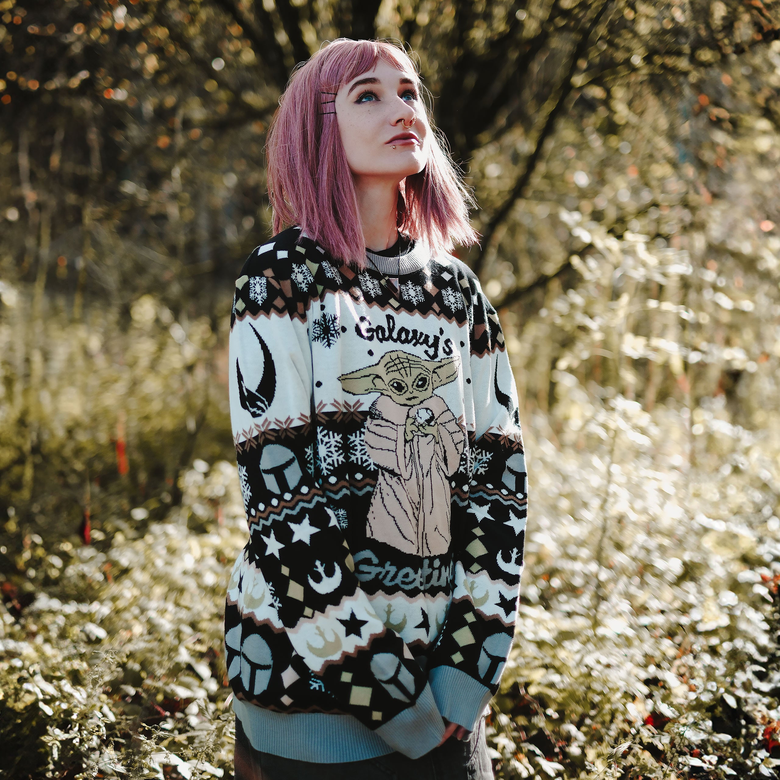 Produktbild Grogu Galaxys Greetings Strickpullover - Star Wars The Mandalorian