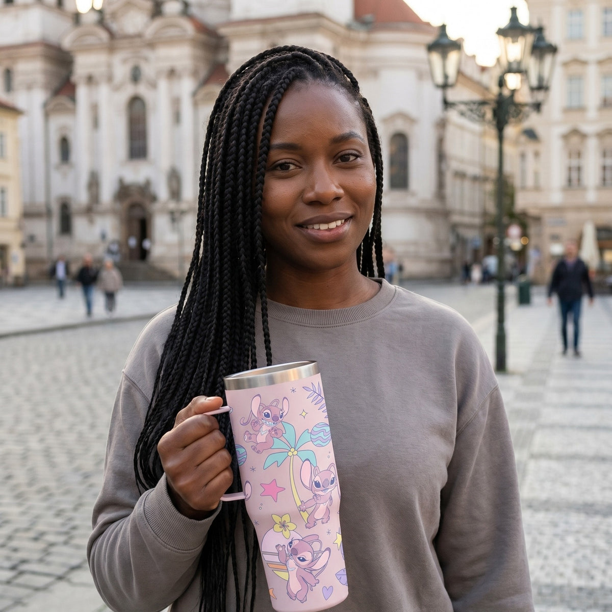 Produktbild Angel To Go Becher mit Henkel - Lilo & Stitch