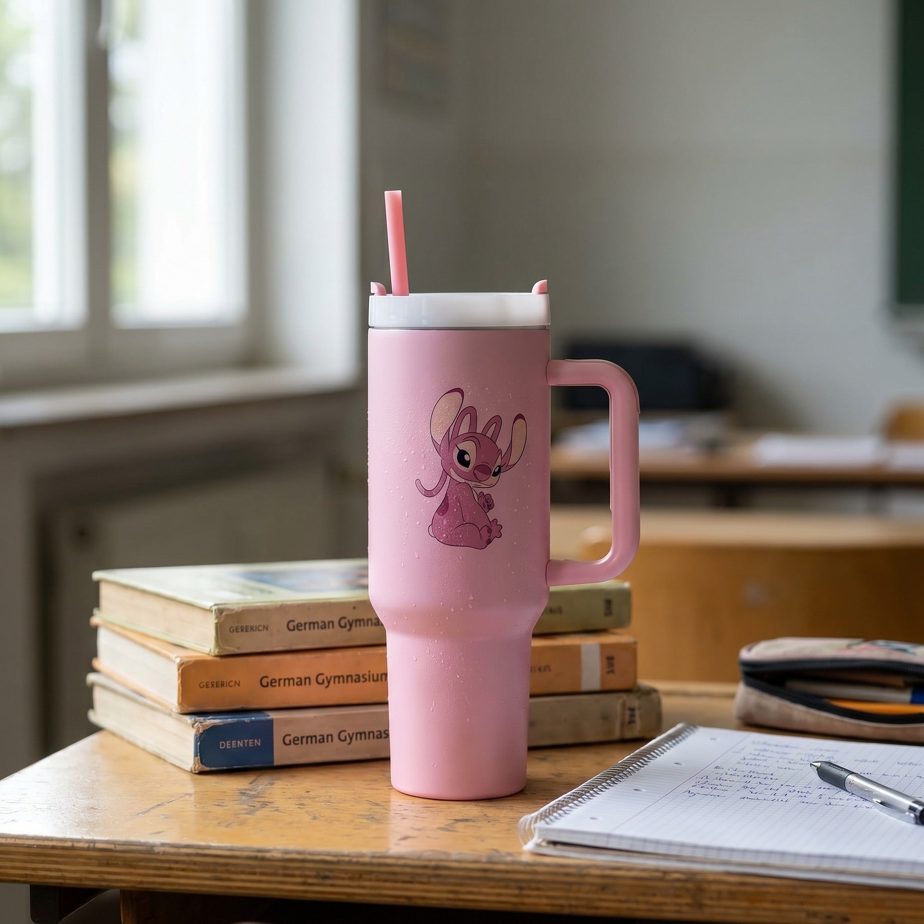 Produktbild Lilo & Stitch - Angel To Go Becher mit Strohhalm