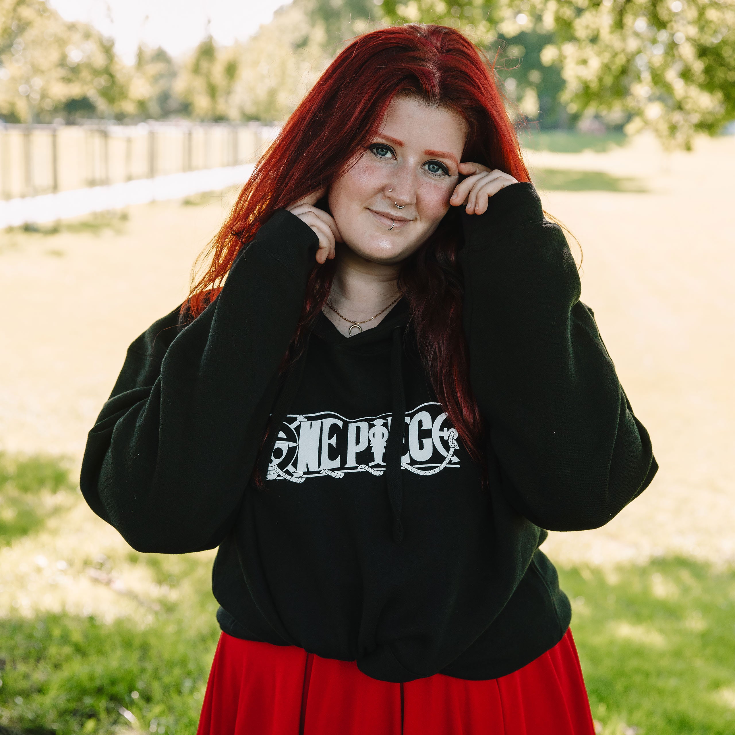 Produktbild One Piece - Luffy Strohhut Crew Hoodie schwarz