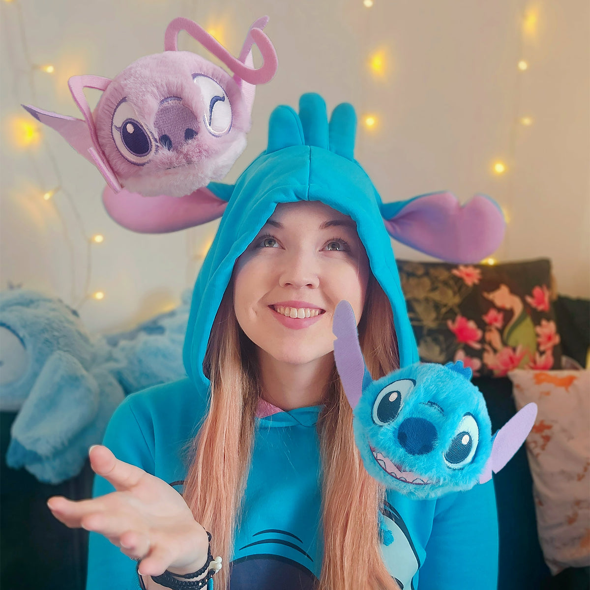 Produktbild Angel Beanie Bouncers hüpfender Plüsch Ball - Lilo & Stitch