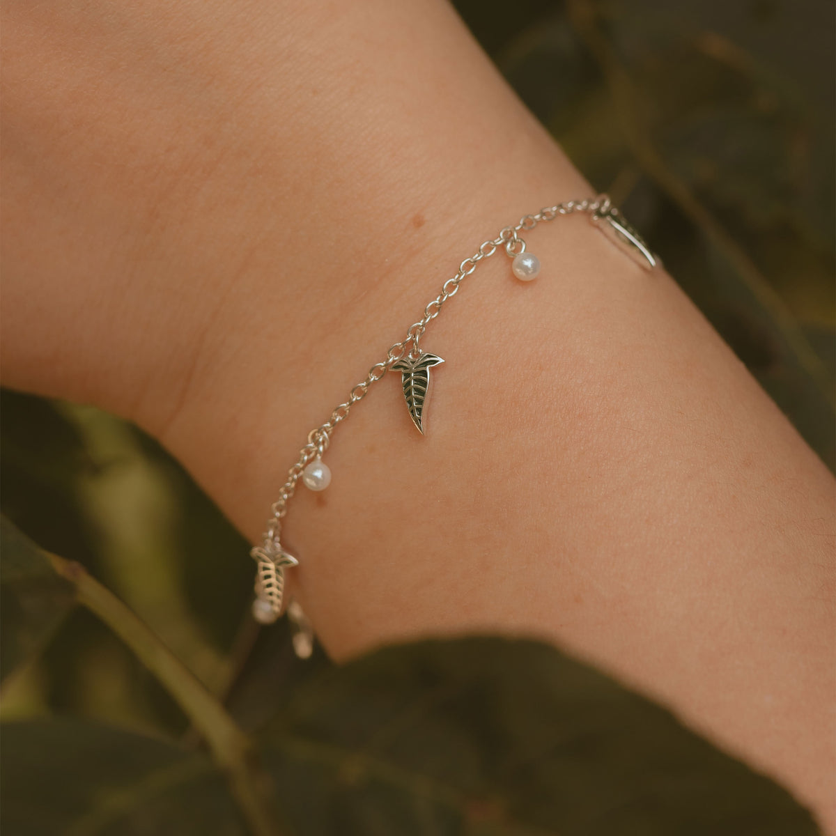 Produktbild Elbenblatt Armband 925er Silber - Der Herr der Ringe