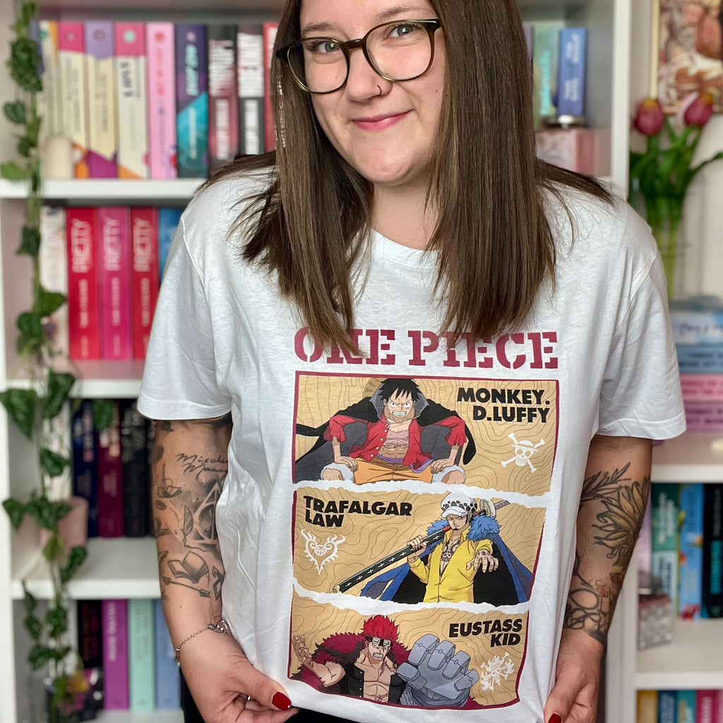 One Piece - Characters T-Shirt weiß