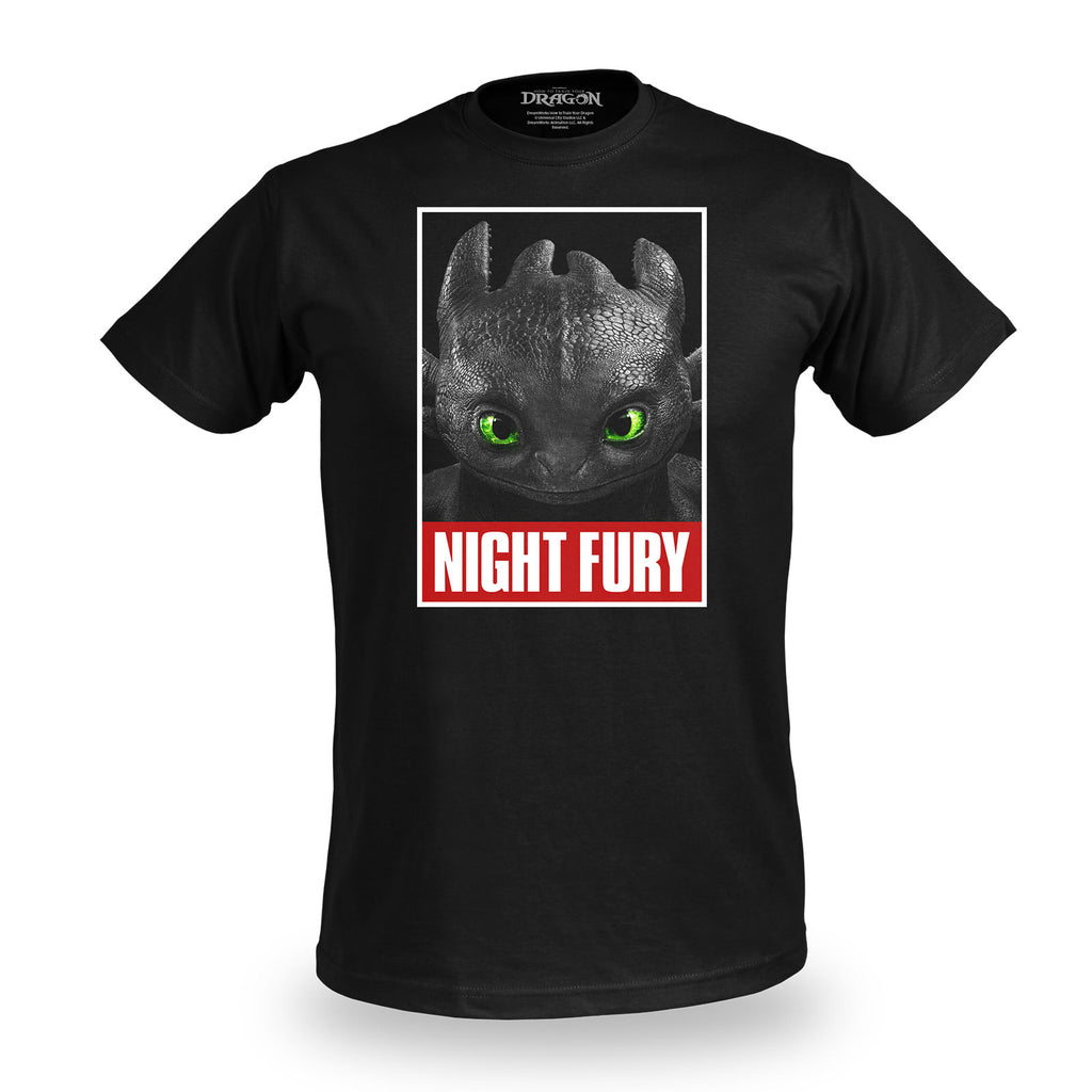 Produktbild Drachenzähmen leicht gemacht - Night Fury Poster T-Shirt schwarz