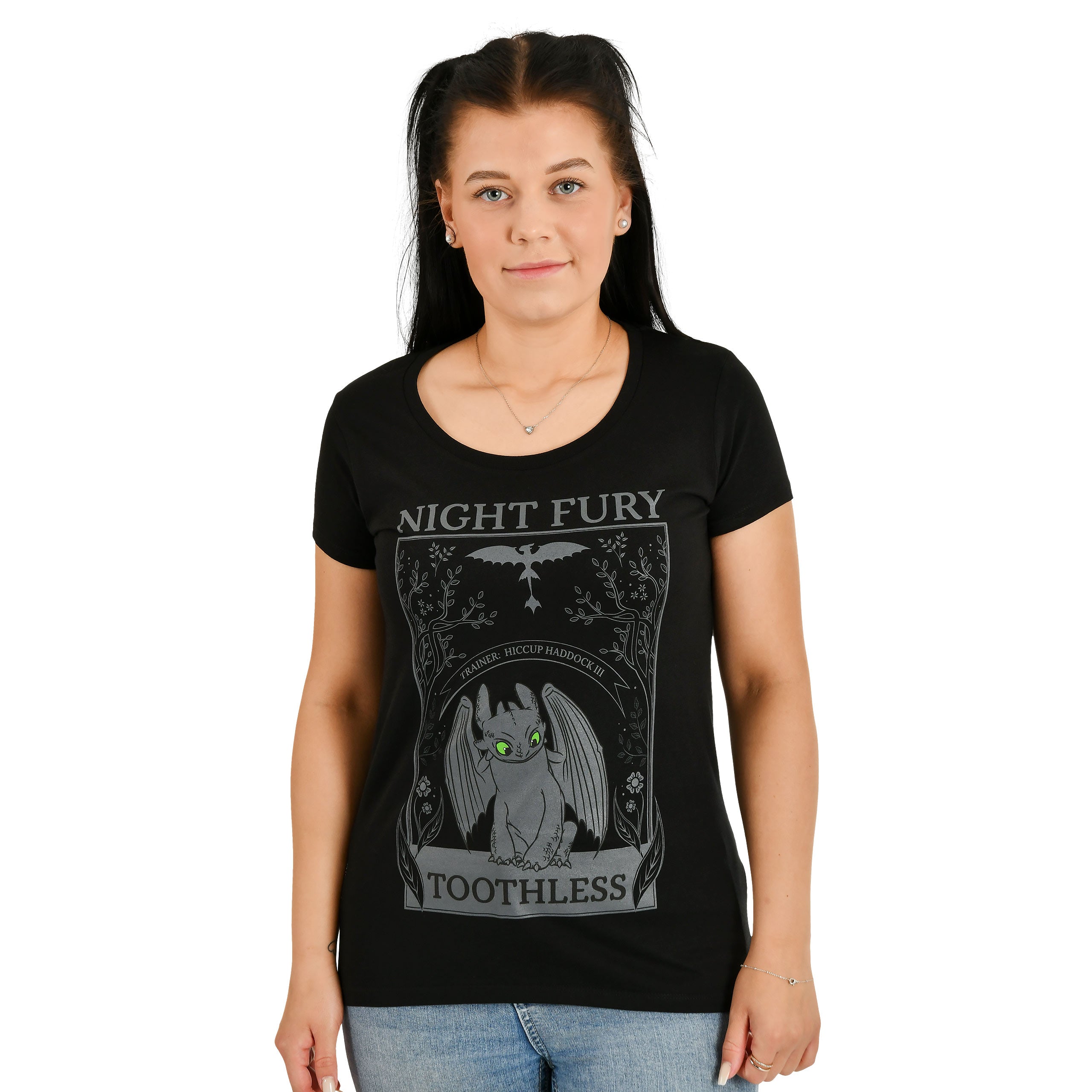 Produktbild Drachenzähmen leicht gemacht - Night Fury T-Shirt Damen schwarz