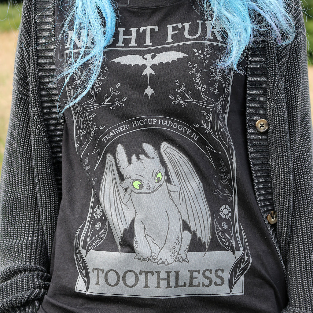 Produktbild Drachenzähmen leicht gemacht - Night Fury T-Shirt Damen schwarz