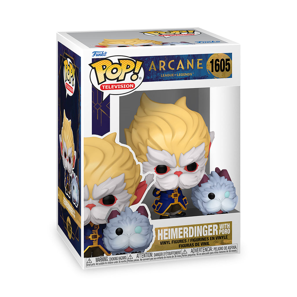 Produktbild League of Legends: Arcane - Heimerdinger mit Poro Funko Pop Figur