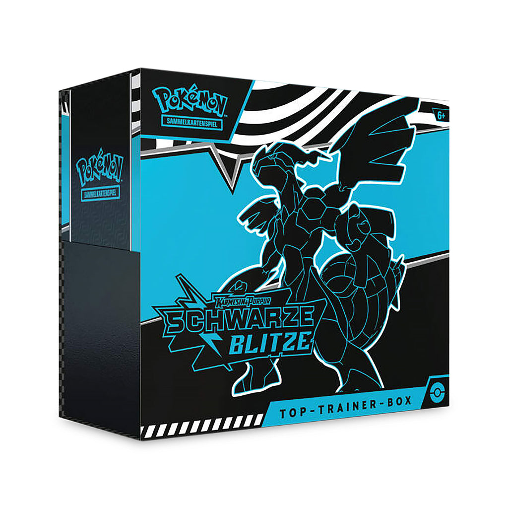 Produktbild Pokemon - Karmesin & Purpur Schwarze Blitze Top-Trainer-Box