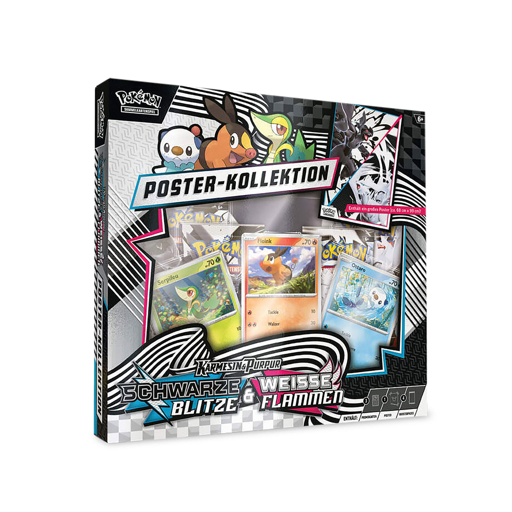 Produktbild Pokemon - Schwarze Blitze & Weisse Flamme Sammelkarten Box mit Poster