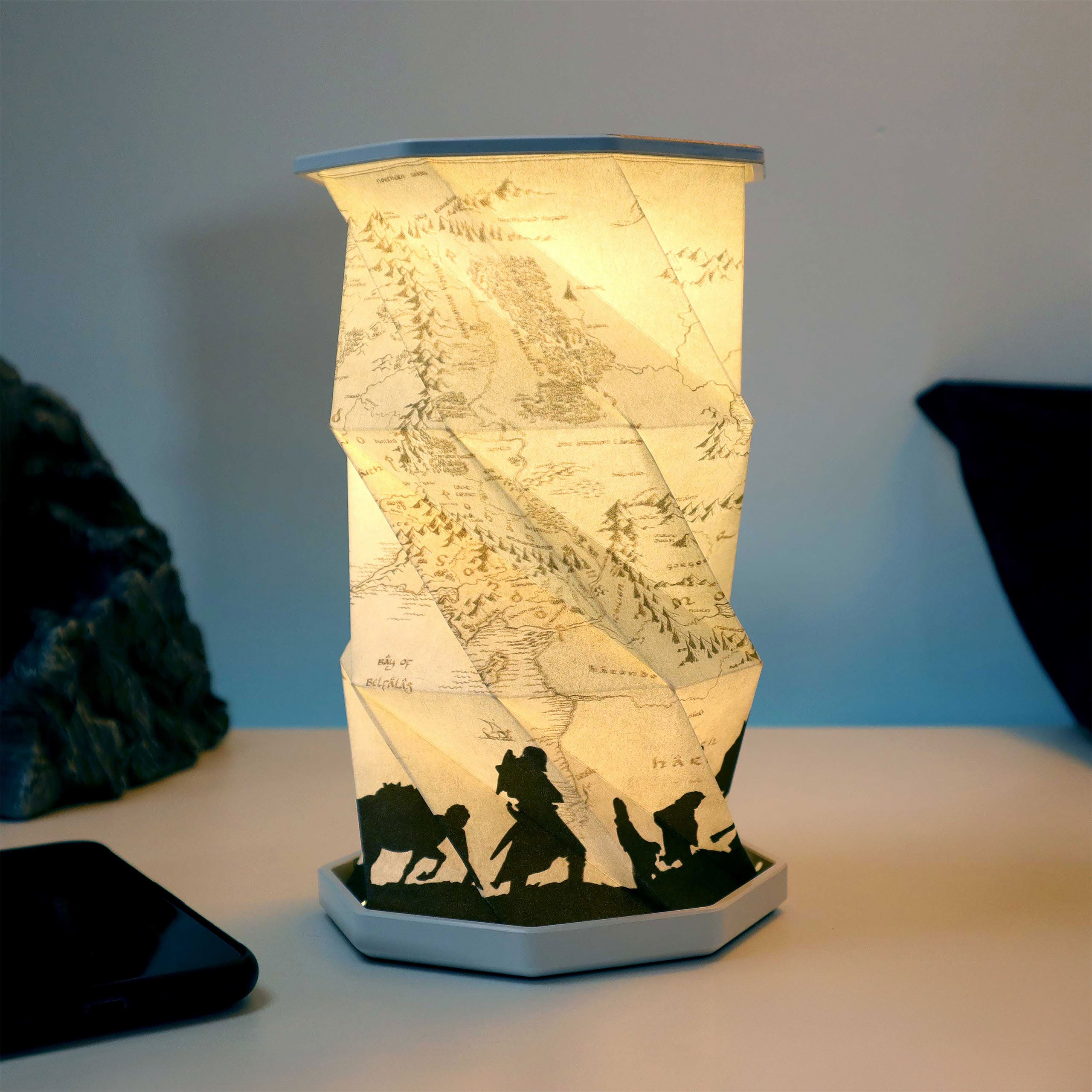 Produktbild Der Herr der Ringe - Mittelerde Karte Lampe faltbar