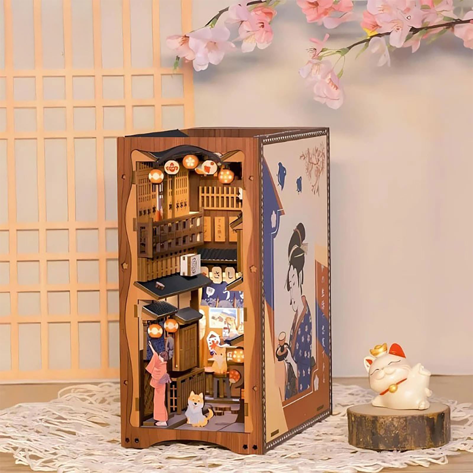 Produktbild Sakura - Unter dem Sakura-Baum Book Nook Modell Bausatz Holz