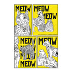 Produktbild Meow T-Shirt für Night of the Living Cat Fans weiß