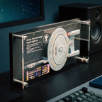 Produktbild Enterprise NCC 1701-D Wandplakette mit Modell Replik - Star Trek