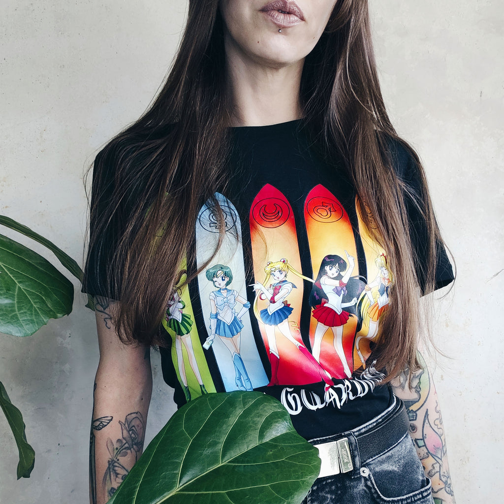 Sailor Moon - Sailor Guardians Inner Senshi T-Shirt schwarz
