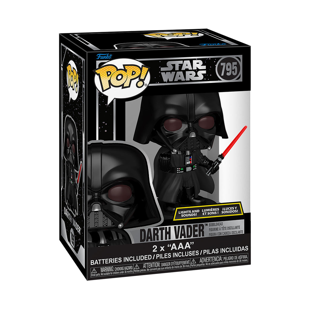 Produktbild Darth Vader Funko Pop Wackelkopf-Figur mit Licht und Sound - Star Wars