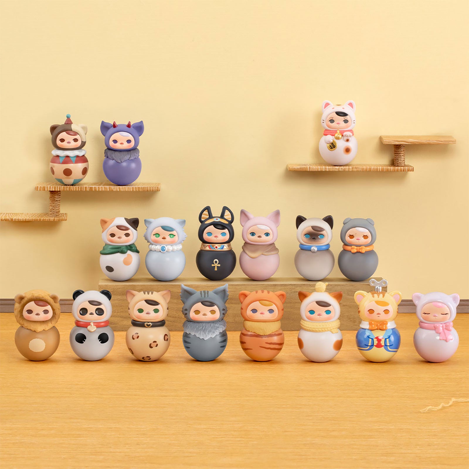 Produktbild Pucky - Roly-Poly Kitty Series POP MART Mystery Figuren Display