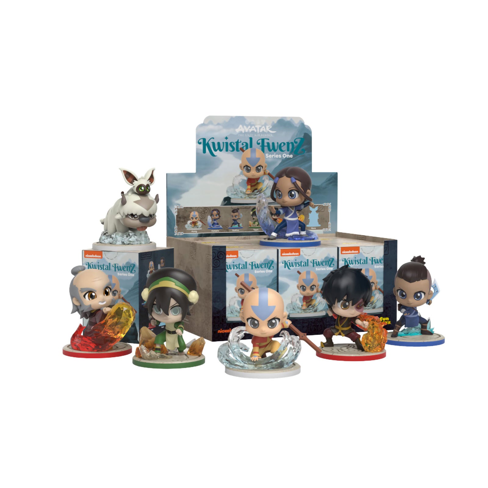 Product image Avatar The Last Airbender - Kwistal Fwenz x Avatar Series 1 POP MART Mystery Figures Display