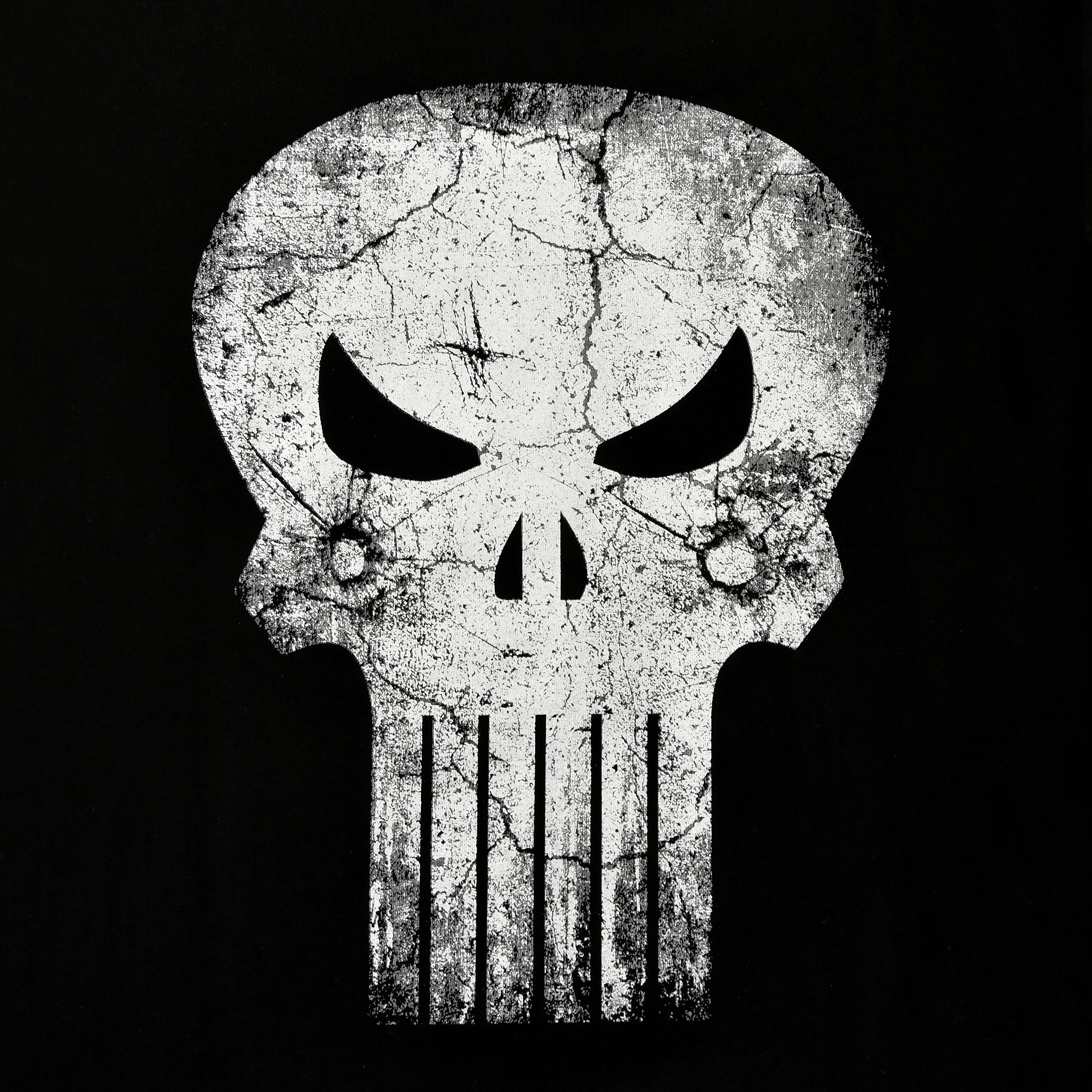 Produktbild Punisher - Skull Distress Logo T-Shirt schwarz