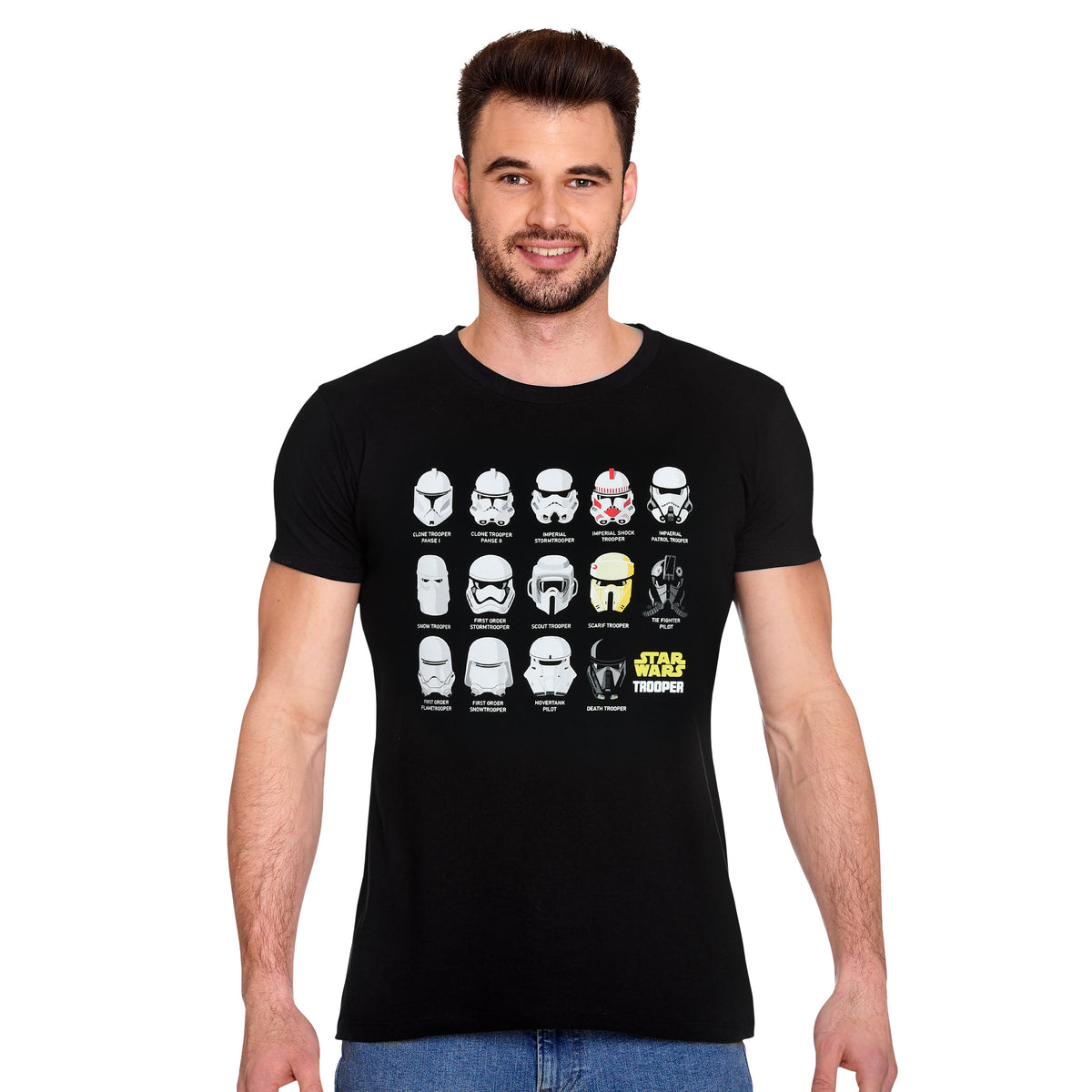 Produktbild Stormtrooper Helm Collage T-Shirt schwarz - Star Wars