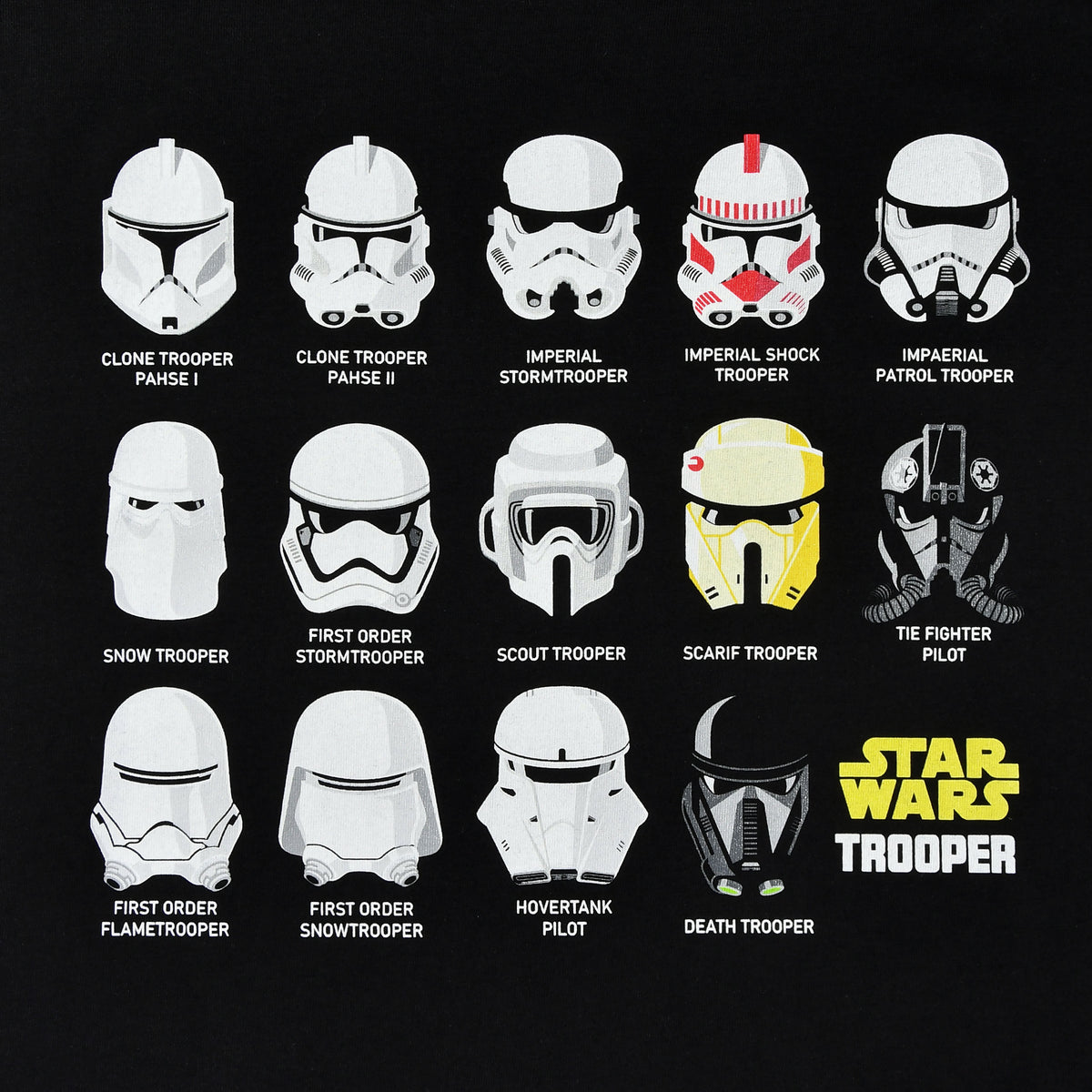 Produktbild Stormtrooper Helm Collage T-Shirt schwarz - Star Wars