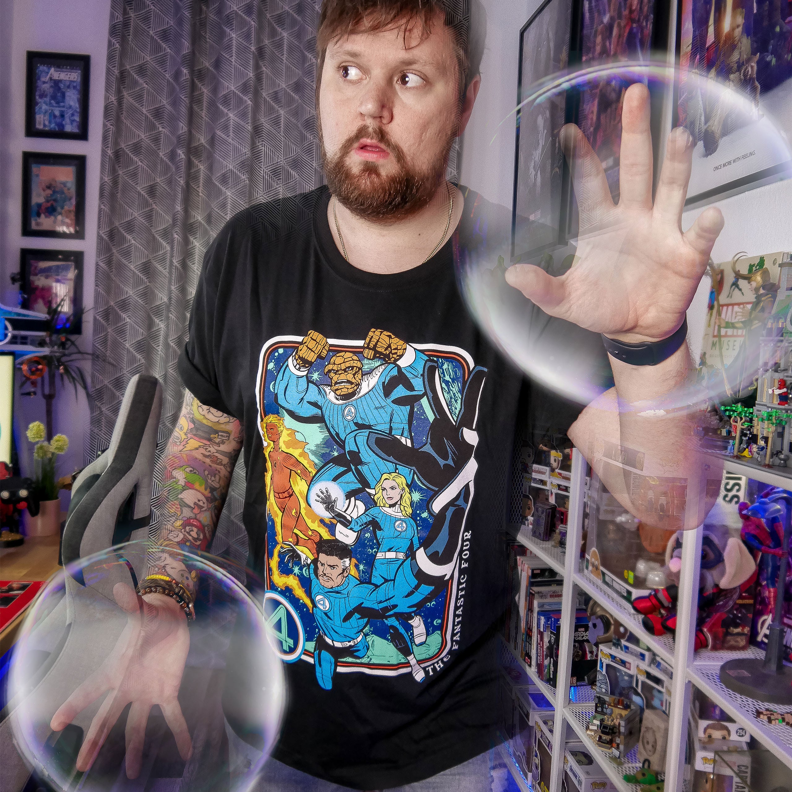 Produktbild Fantastic Four - Characters T-Shirt schwarz
