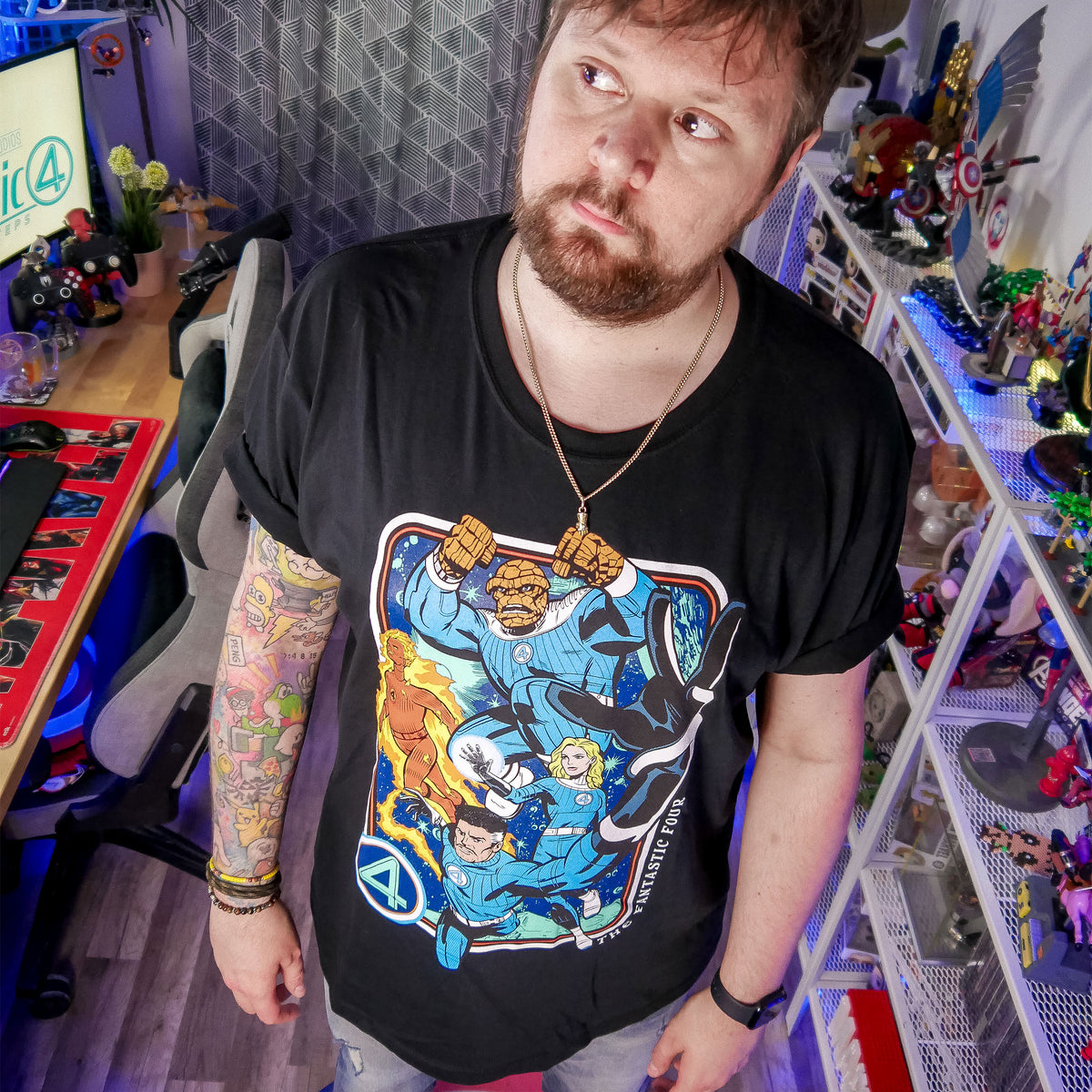 Produktbild Fantastic Four - Characters T-Shirt schwarz
